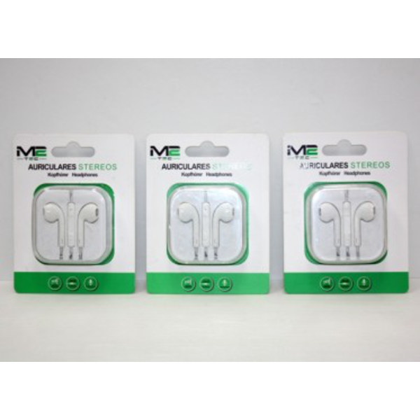 AURICULARES STEREO BLANCO X6 