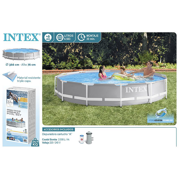 PISCINA 366X76 C/BOMBA Y FILTRO 