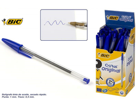 BOLIGRAFO BIC CRISTAL AZUL 