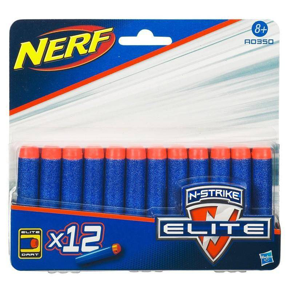 NERF DARDOS punta naranja 12 pzas 