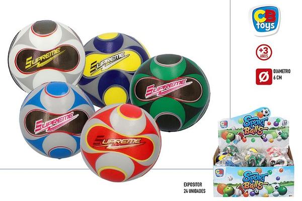 PELOTA ESPUMA SUPREME 6 CM. X24 - Cortina Toys