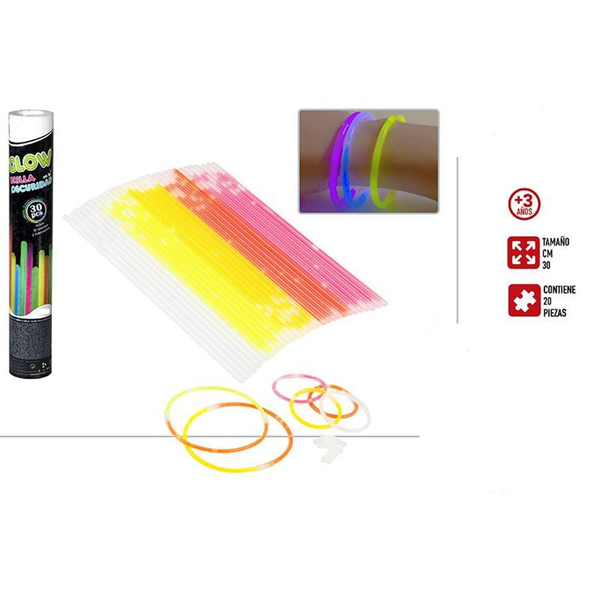 ▷ Chollo Pack x100 Pulseras luminosas fluorescentes por sólo 8,09€ con  envío gratis (35% de descuento)