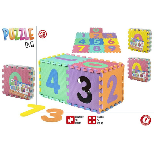 PUZZLE EVA 10 pzas. NUMEROS 