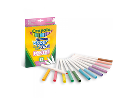 12 ROTULADORES -SÚPER TIPS -LAVABLES COLOR PASTEL 