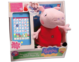 PELUCHE INTERACTIVO CON TABLET PEPPA PIG 