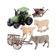 GRANJA CON TRACTOR, GRANJERO, ANIMALES Y ACCES 