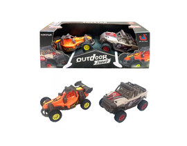 CAJA 2 VEHICULOS - RACING CAR & JEEP - LUZ Y SONID