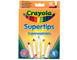 12 ROTULADORES -SUPER TIPS -LAVABLES 