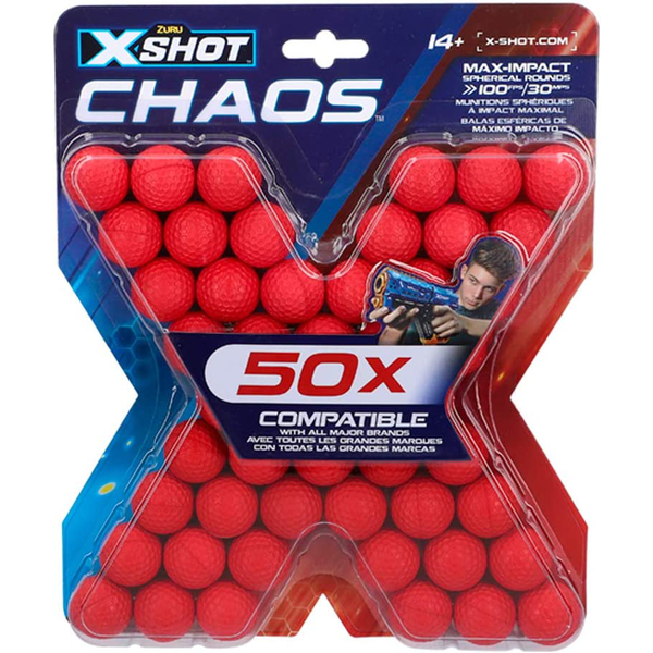 BOLAS 50 unidades PARA X-SHOT PISTOLAS 