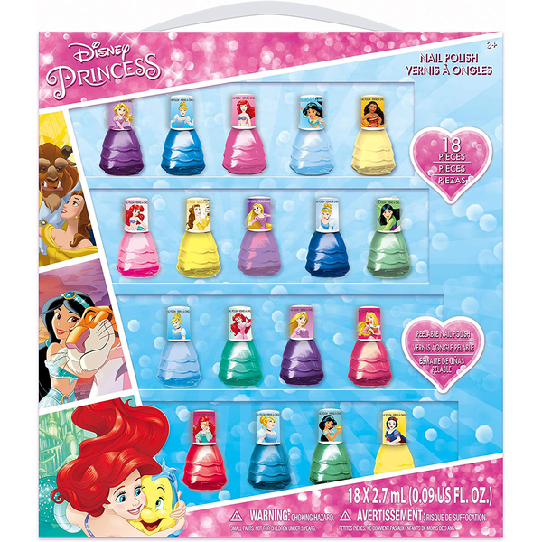 18 PINTAUÑAS PRINCESAS MÁS STICKERS 