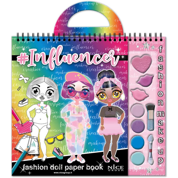 INFLUENCER FASHION DOLL PAPER BOOK 