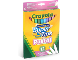 12 ROTULADORES SUPER PUNTA PASTEL COLOR 