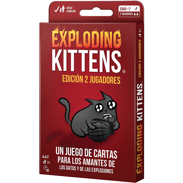 EXPLODING KITTENS EDICIÓN 2 JUGADORES             