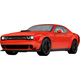 3D DODGE CHALLENGE -ROJO 