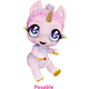 GLITTER BABYZ UNICORN DOLL- PINK RAINBOW (JEWELS 