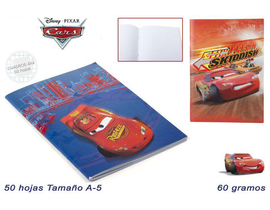 CUADERNO ESCOLAR A5 CARS 