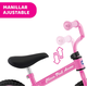 BICICLETA SIN PEDALES ROSA 