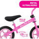 BICICLETA SIN PEDALES ROSA 