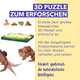 PUZZLE ECO 3D- Tyrannosaurus Rex (Deluxe) 