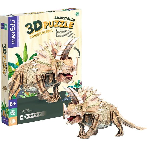 PUZZLE ECO 3D- Triceratops (Deluxe) 