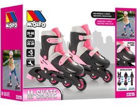 PATINES 4 LÍNEA - ROSA - ajustable del 35 al 38 