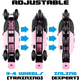 PATINES 4 LÍNEA - ROSA - ajustable del 35 al 38 