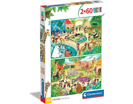 PUZZLES 2X60 PIEZAS ZOO 