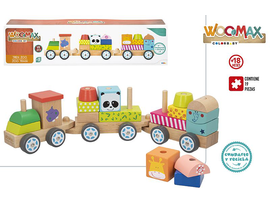 Woomax-Tren Madera Preescolar Zoo +18m 