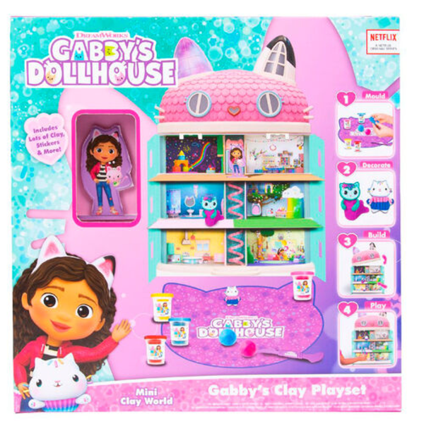 Gabbys Dollhouse Diy Clay Cats & Dollhouse Set 