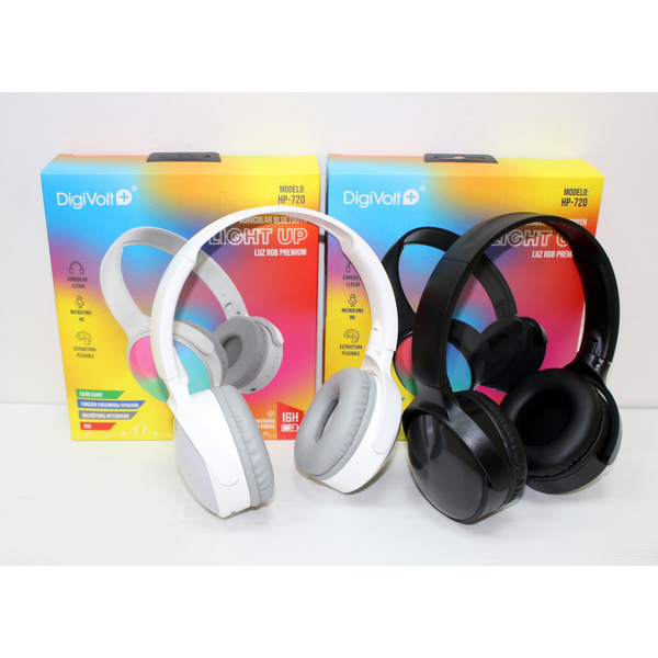 AURICULARES BLUETOOTH LUCES Y MICROFONO 