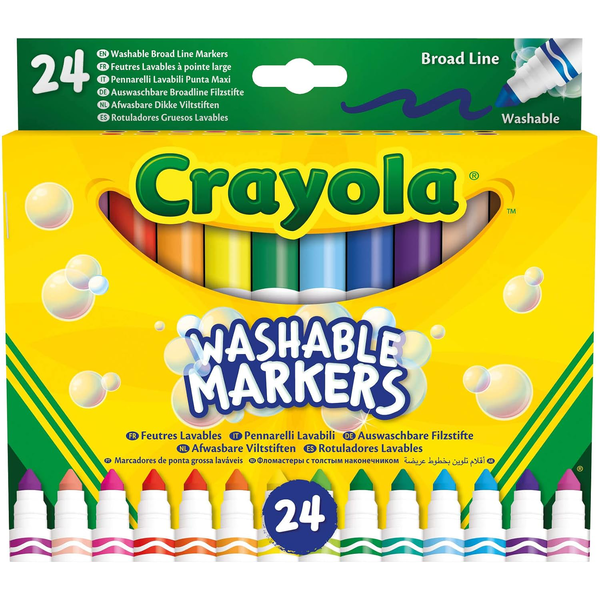 24 ROTULADORES LAVABLES -PUNTA MAXI               